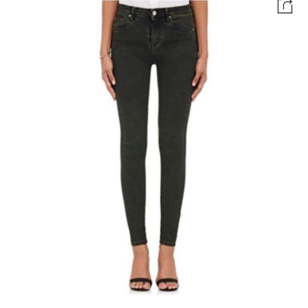 New IRO Elle High Waist Dark Gray Jeans Size 24